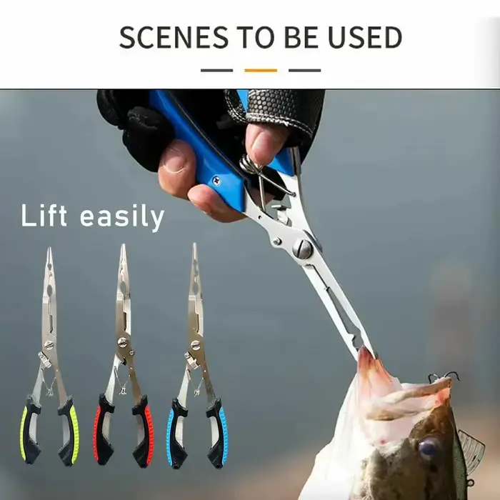 Coupe-fil ergonomique anti-dérapant et coupe-noeuds haute résistance pour pêche