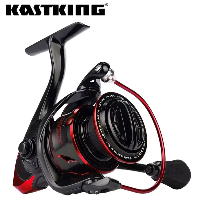 Moulinet spinning KastKing Sharky III 18kg frein max avec corps métal pour eau douce et mer