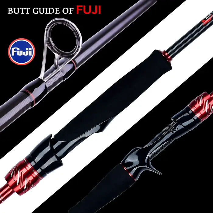 Canne à pêche ultralégère spinning Baitcasting BIUTIFU Fuji 3.0m T800 Carbone Fast 5-42g pour leurres et rochers