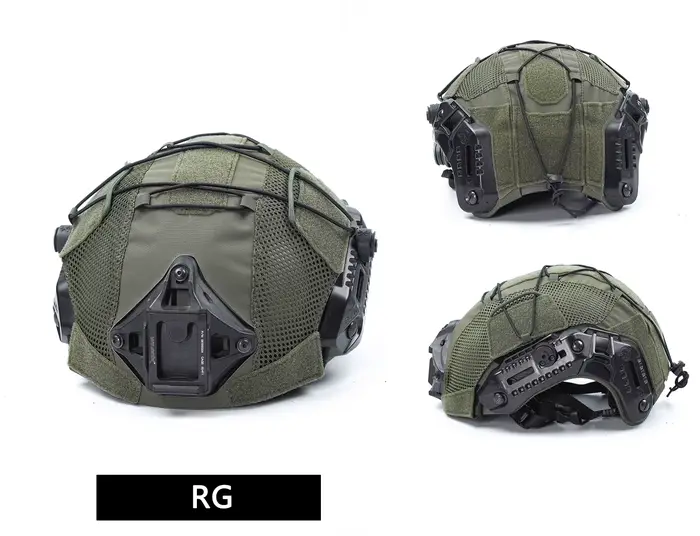 Housse filet Mtek pour casque - Protection aérée contre insectes pour pêche en étang et marais