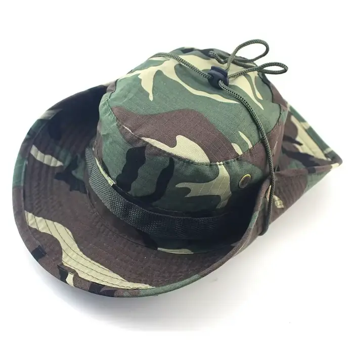 Chapeau bucket camouflage tactique 60CM - Bonnet pêche large protection solaire activités outdoor