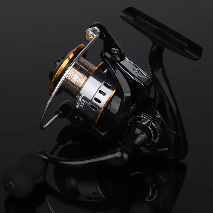 Moulinet spinning CNC professionnel 1000-7000 - Ratio 5.2:1 frein 26LB eau douce et mer