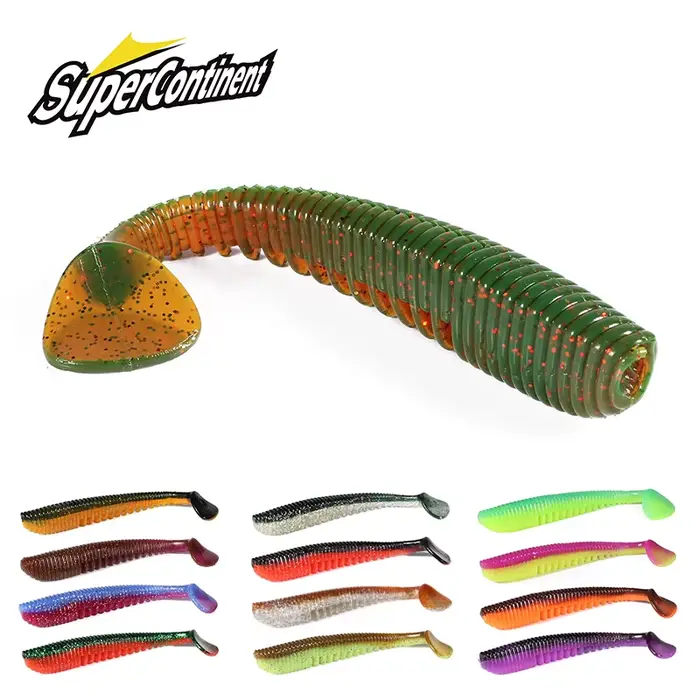 Leurre souple Supercontinent 50 à 110mm pour la pêche du brochet et du sandre - Leurres artificiels carnassiers