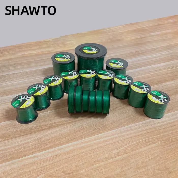 Ligne tressée PE Shawto X8 300-1000m 8 brins multifilament 10-150LB pour pêche puissance