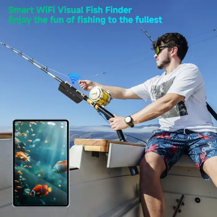 Caméra sous-marine Dodosee WiFi HD 15-50m compatible iOS Android pêche lac mer accessoire
