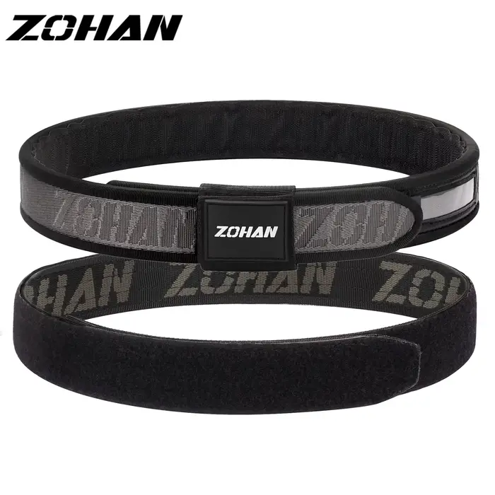Ceinture de compétition ZOHAN 3 pièces avec boucle caoutchouc pour USPSA IPSC pêche sportive