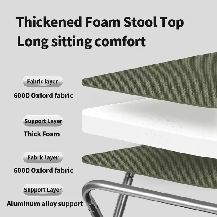 Chaise camping Naturehike 2024 ultra-légère aluminium - siège pêche pliant haute capacité plage