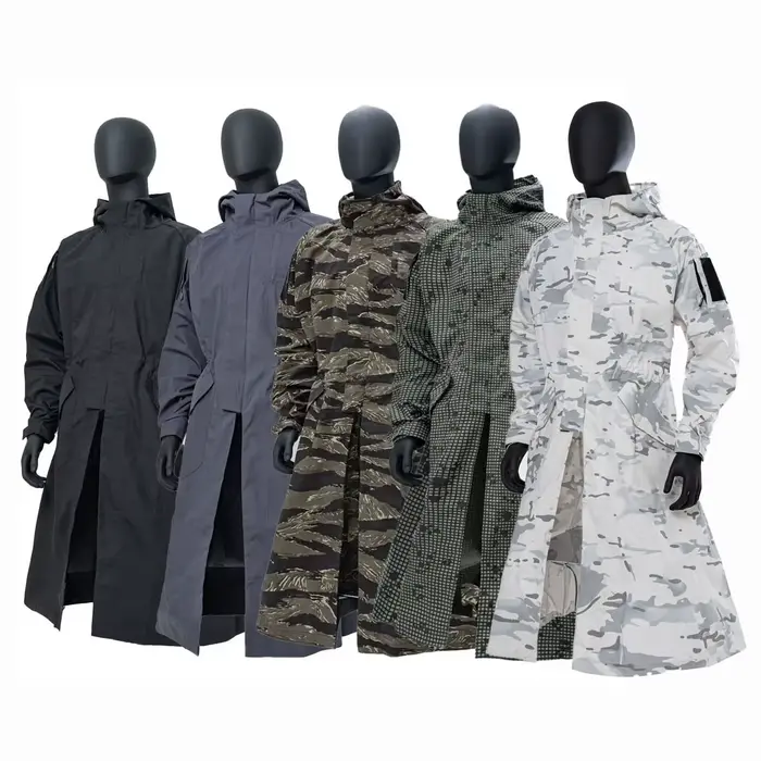 Manteau longue pêche avec capuche - Vêtement technique outdoor pour pêcheurs exigeants