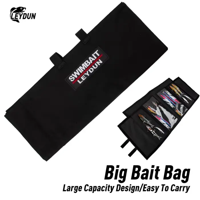 Sac de rangement pour leurres souples et durs LEYDUN - Protection jusqu'à 12 pouces avec 4 poches