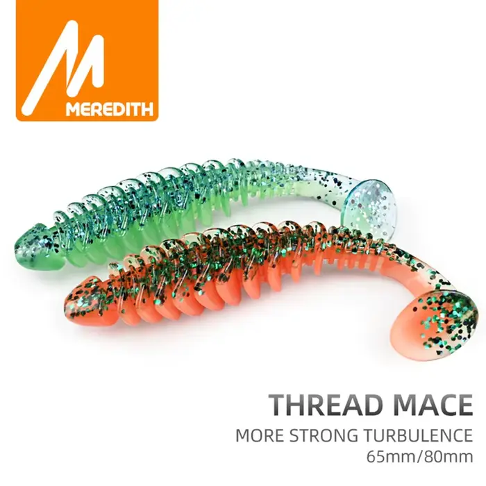 Leurres souples silicone 65mm et 80mm pour la pêche de la carpe - Appâts artificiels MEREDITH