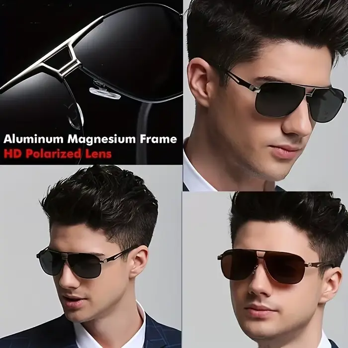 Lunettes de pêche gradient homme grand format - Protection anti-reflets pilot UV400