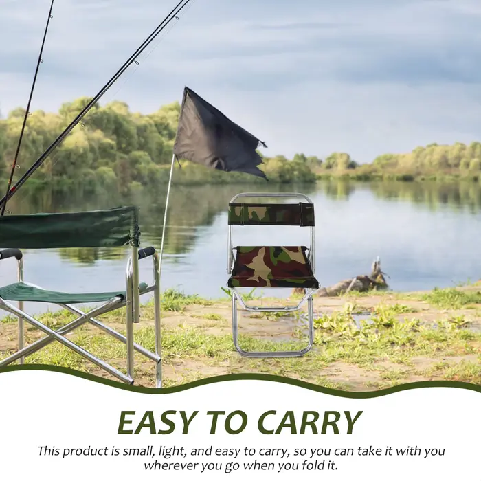 Tabouret pliable camouflage grande taille camping pêche randonnée concerts jardin terrasse siège portable