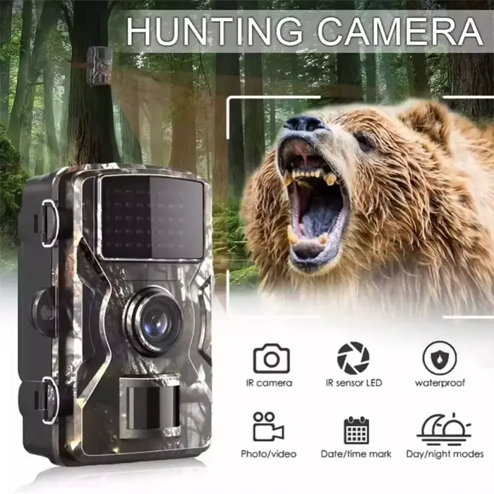 Mini caméra chasse compacte infrarouge détection mouvement pour surveillance discrète extérieure