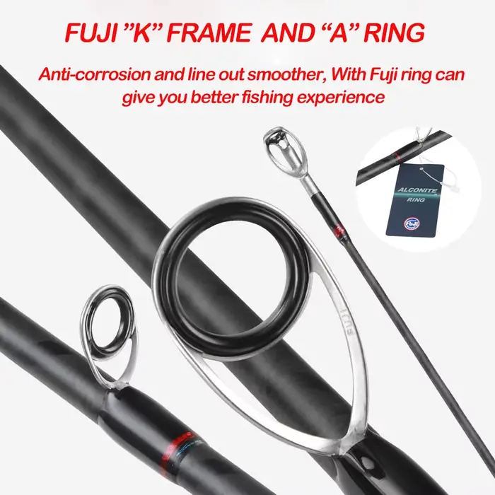 Canne encornet Egi Rod 2.58m spinning 862M 862ML carbone 40T anneaux Fuji pêche au calmar leurre