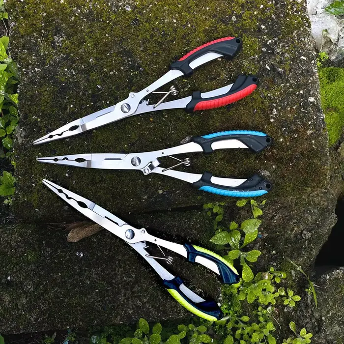 Pinces Pêche Acier Inox Long Bec Découpe Fil Dégorgeoir Hameçon Multifonction Outils Pêche