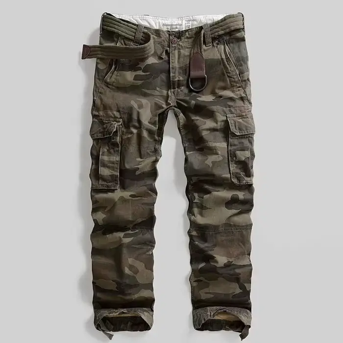 Pantalon camouflage droit délavé - Discrétion optimale pour pêche approche et observation