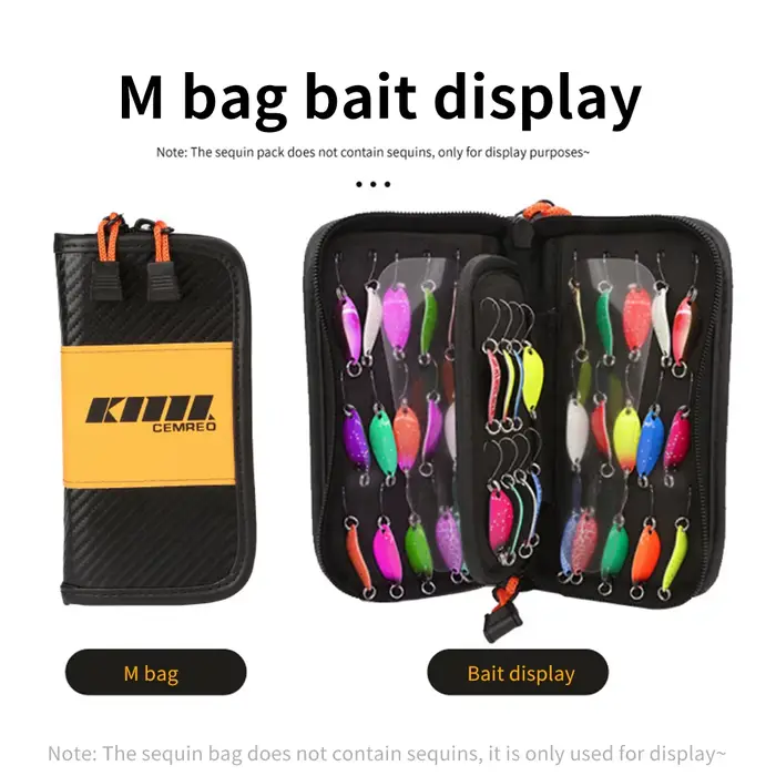 Boîte de rangement leurres métalliques spinner cuillères jigs organisation matériel pêche