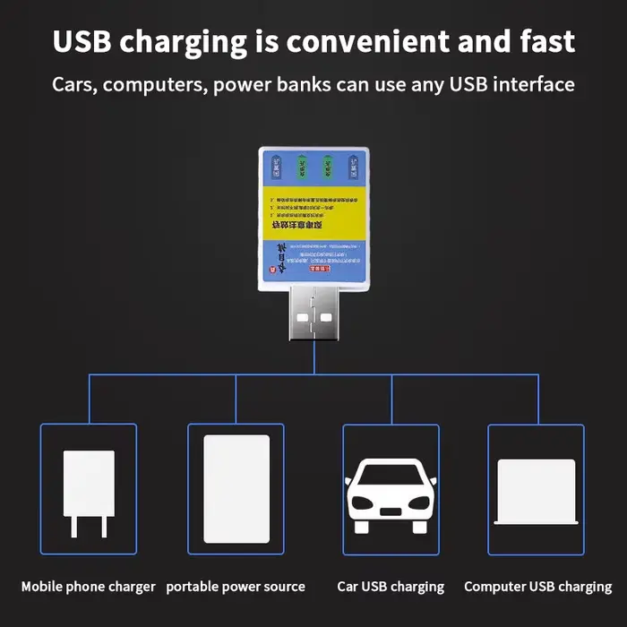 Chargeur USB Batterie CR425 Rechargeable pour Alarme Pêche Accessoire Électronique Équipement Carpe