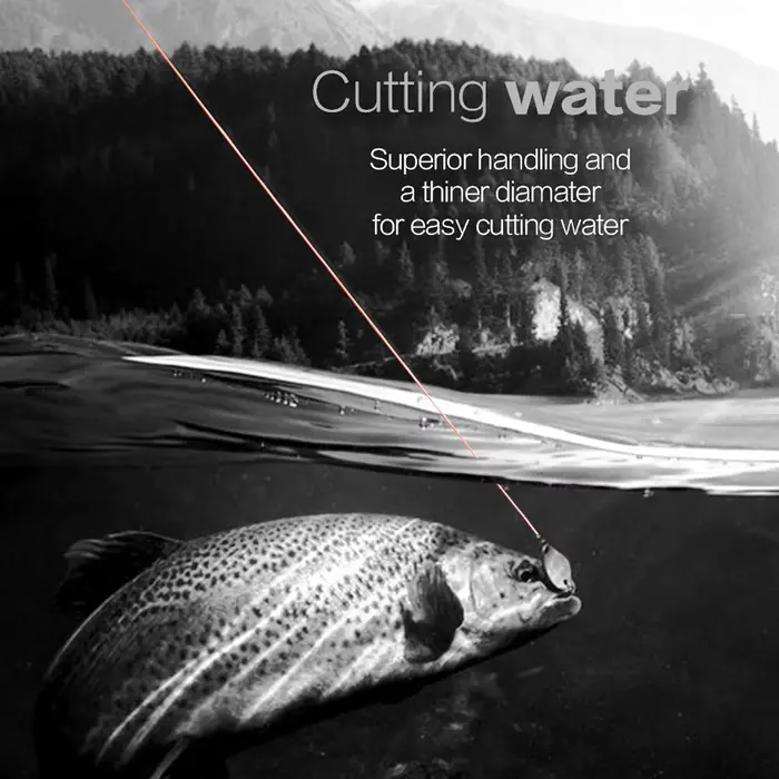 Ligne de pêche tresse JOF PE X4 résistante à l'abrasion, fil fin et durable pour pêche