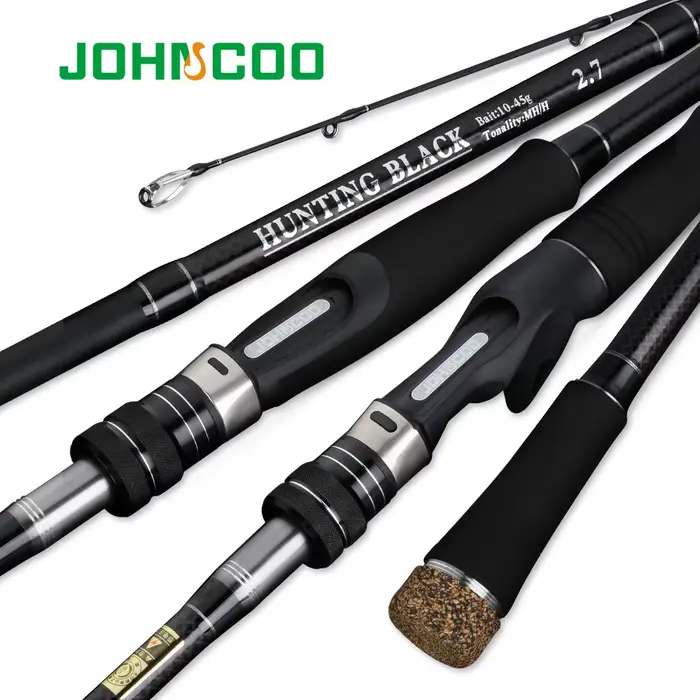 Canne mer carbone JOHNCOO 2.7m-3.0m puissance MH/H pour bar et pêche côtière en 3 sections