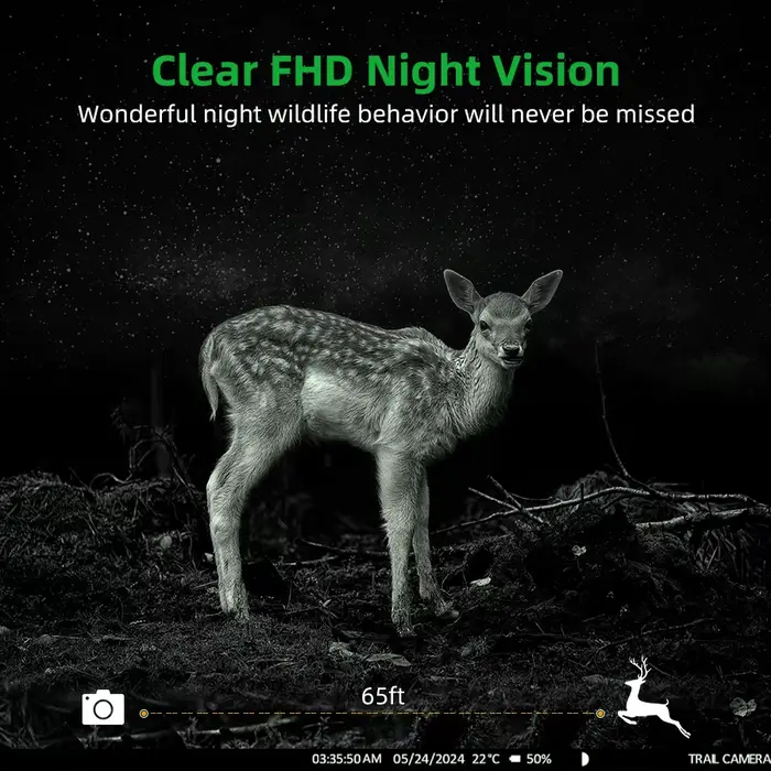 Caméra cellulaire 4G LTE 2.7K HD - Contrôle APP détection mouvement étanche faune chasse avec carte SIM