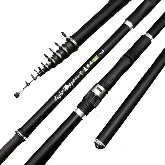 Canne télescopique carbone 3.9m à 6.0m pour pêche de la carpe et pêche rock fishing