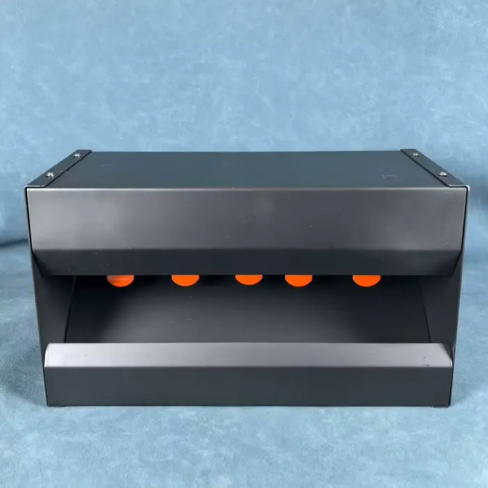 Piège à plombs taille moyenne 32x18cm avec 5 plaques cibles 2mm pour airgun et entraînement