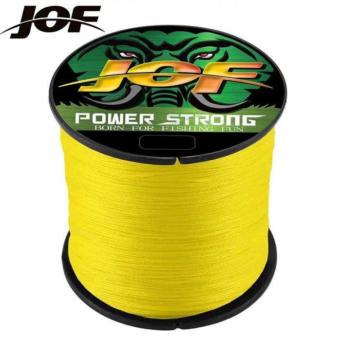 Ligne tressée JOF 4 brins 300m - Fil multifilament 10-85LB pour pêche mer carpe extrême Japon