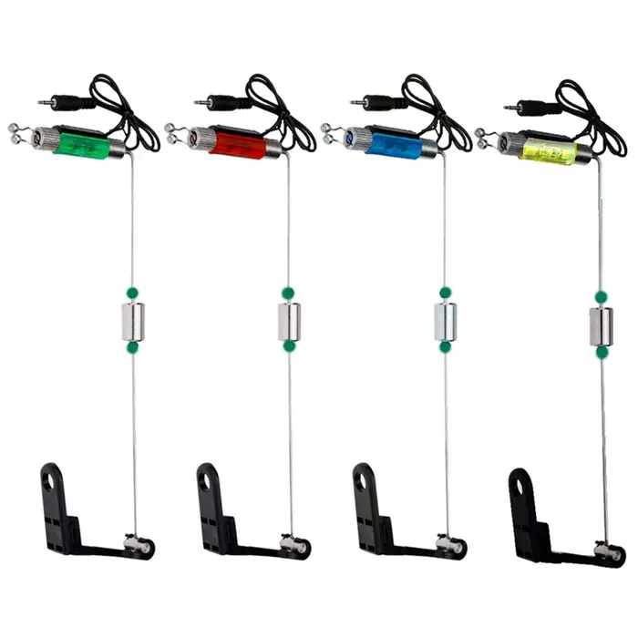 Alarme de touche lumineuse TAKEDO YD01 avec récepteur signal et support 4 couleurs pêche nocturne