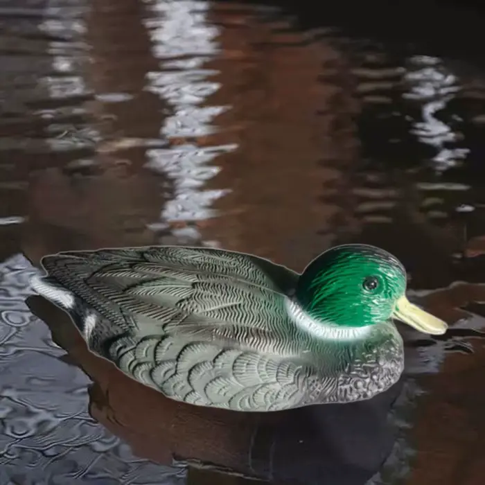 Leurre de canard mâle flottant et réaliste en PE - Décoration de jardin et accessoire de chasse