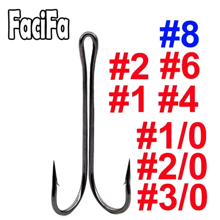 20 hameçons doubles longue tige anti-herbe pour pêche aux leurres souples - Hameçons bass et jig