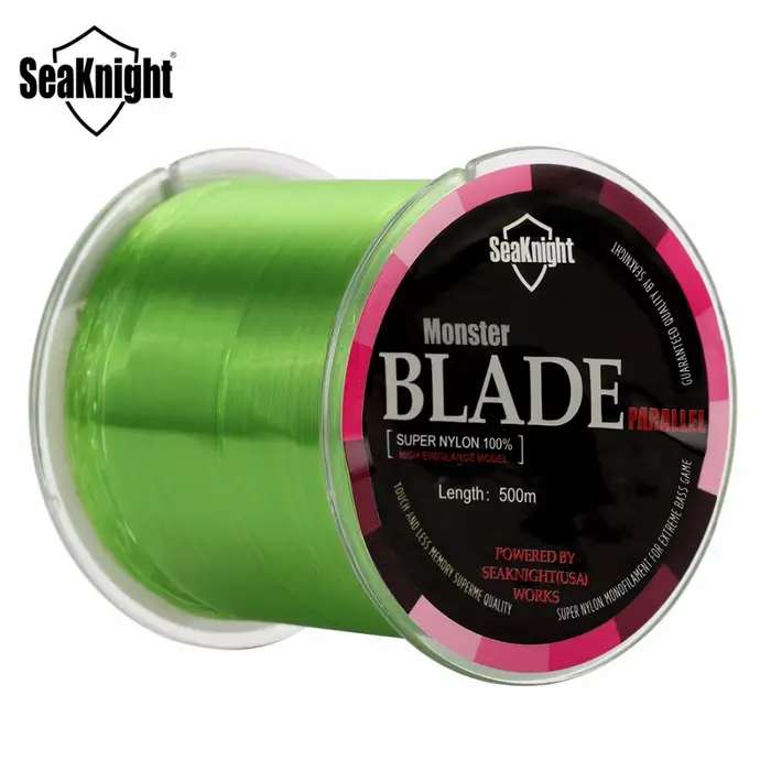 Ligne de pêche monofilament nylon Japon SeaKnight Blade Series 500m pour carpe et carnassiers 2-35LB
