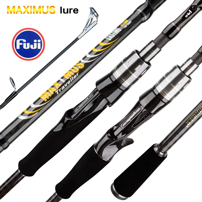 Canne à pêche leurre MAXIMUS 30T Carbone 1.8m à 3.0m spinning ou casting Fuji pour leurres 3-35g