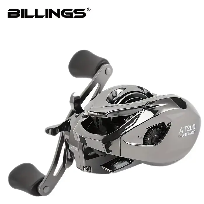 Moulinet baitcasting BILLINGS AT Series ratio 7.2:1 - 5+1 roulements - Drag 18LB eau douce salée