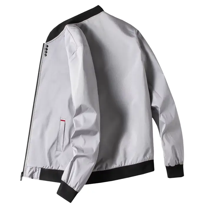 Veste de pêche baseball automne M-4XL homme - Veste coupe-vent vélo manches longues zippée
