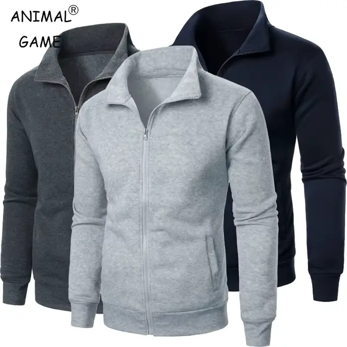 Veste baseball pêche homme automne - Sweatshirt chaud à fermeture pour pêche outdoor