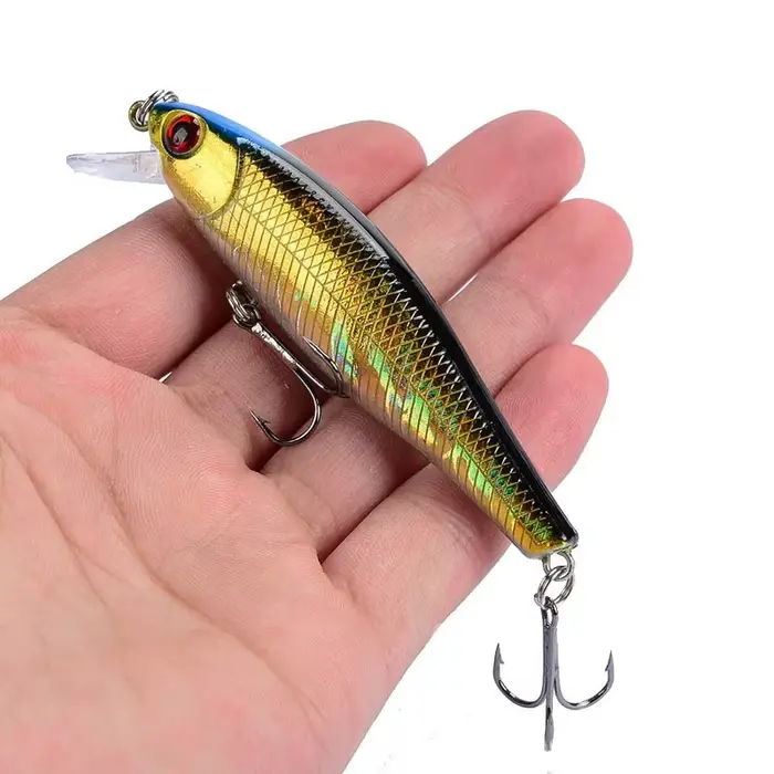 Leurre souple japonais 8.5cm pour brochet et perche, appât plongeant professionnel jerkbait
