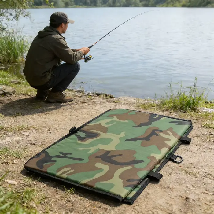 Tapis de déferrage carpe pliable - Tapis de réception et outil de pêche multifonction
