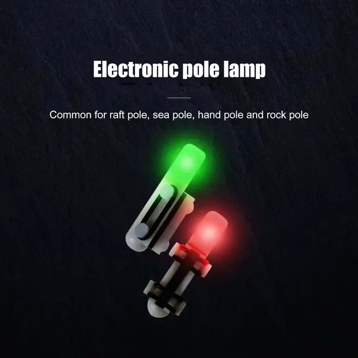 Alarme de touche lumineuse LED pour canne à pêche avec détection électronique et lumière colorée changeante