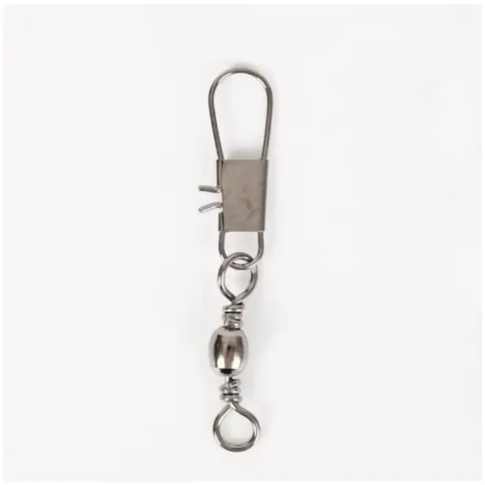 Lot de 100 émerillons à roulement à billes avec clip Fastlock pour la pêche, accessoires de pêche résistants