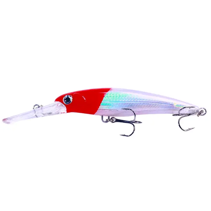 Leurre profond Hengjia 17cm 30g pour brochet et perche - Minnow plongeant benthique pêche carnassier