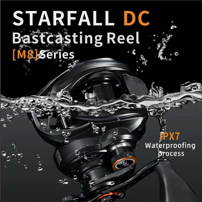 Moulinet casting frein numérique Starfall 149g ratio 7.0:1 - Pêche leurres léger haute performance