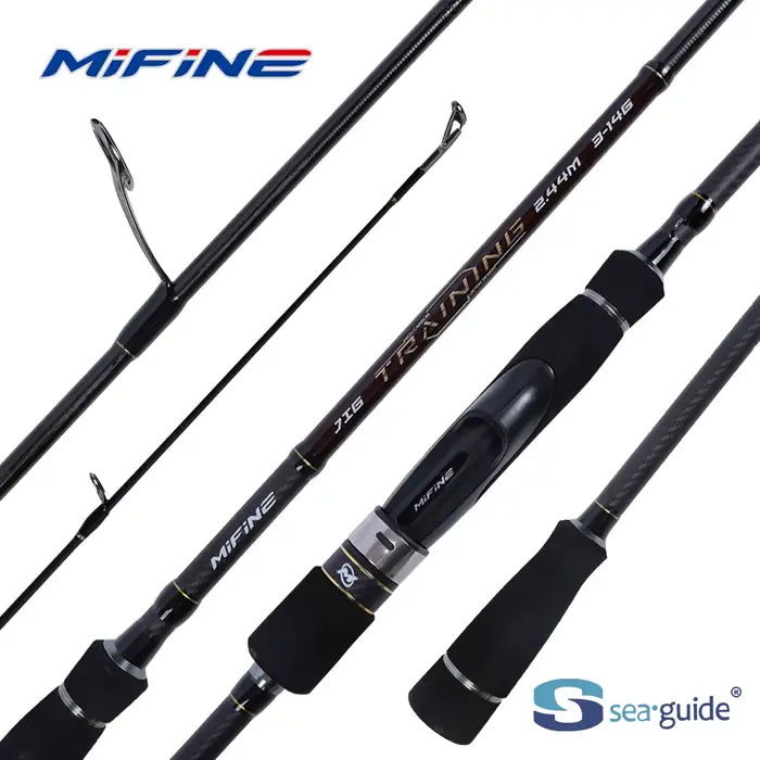 Canne à pêche leurre MIFINE JIG TRAINING fast hollow tip pour sandre brochet perche - puissance 10-14lb