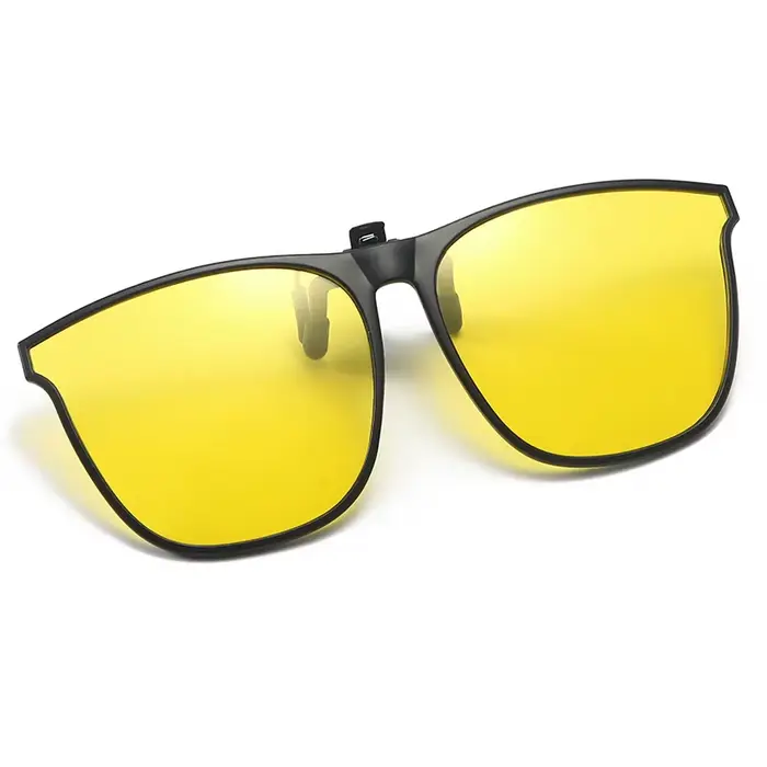 Lunettes clip polarisées UV400 anti-éblouissement pour pêche en voiture - Hommes
