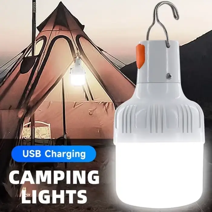 Lampe LED rechargeable USB 60W pour pêche, camping et urgence portable LT014