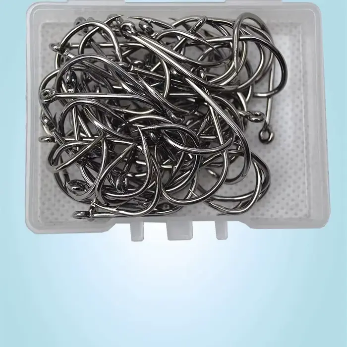 200 hameçons pêche circle jighead 3# à 12# barbelés pour carpe matériel accessoires pesca
