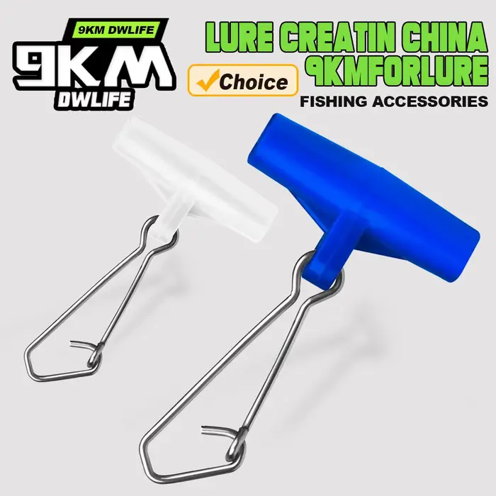Coulisseaux pour plombs de pêche 9KM - 25 pièces avec clip accrocheur pour eau douce et mer