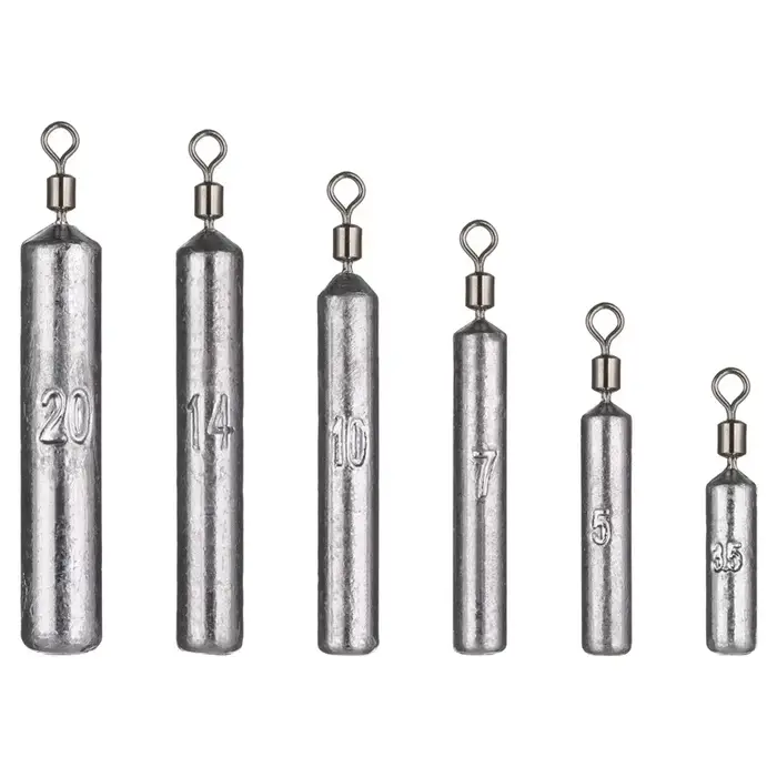 Lot de 5 plombs goutte d'eau pour la pêche de la carpe, 3.5g 5g 7g 10g