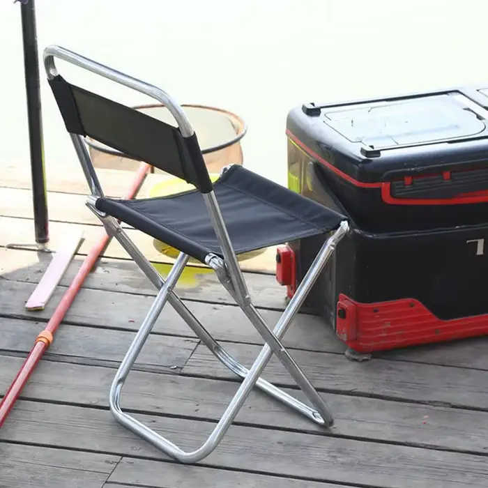 Tabouret pliant pêche portable léger - Siège camping antidérapant pour intérieur et extérieur
