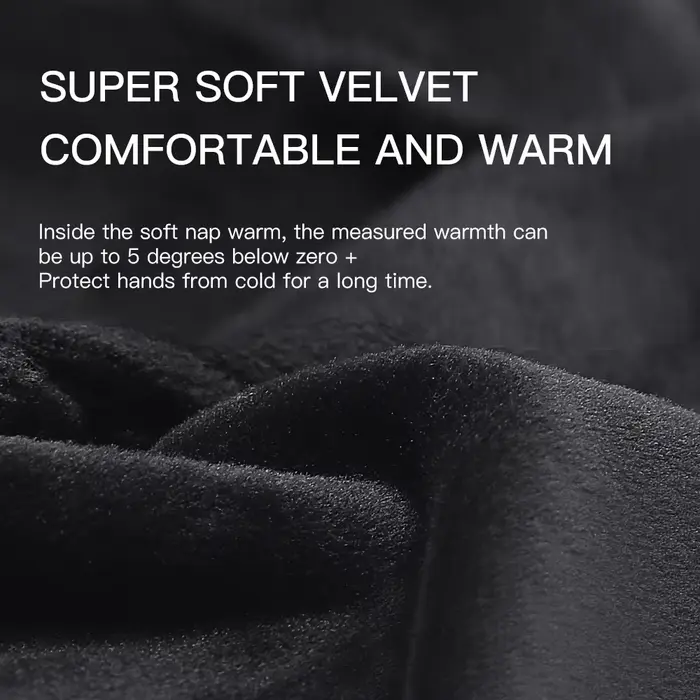 Gants vélo hiver homme étanches - Gants sports neige touchscreen windstop waterproof pour cyclisme hivernal